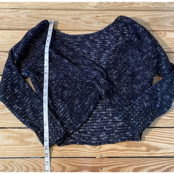 NEW Abound Cross Back Knit Sweater Size Small Women’s Black - Picture 5 of 7